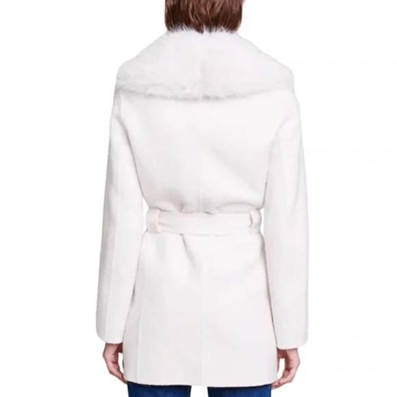 Galaxyo Faux Fur Collar Coat - Picture 3 of 7